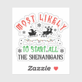 クリスマスのいたずらっ子スターター シール