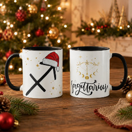 クリスマスのいて座サンタ帽子 マグカップ