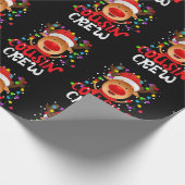 クリスマスのいとこのクルーおもしろいトインデナーマッチングパハ ラッピングペーパー (角)