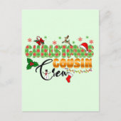 クリスマスのいとこのクルーズファミリー懇親会 ポストカード (正面)