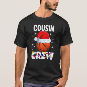 クリスマスのいとこクルーバスケットボールパジャマ家族のXmas Tシャツ