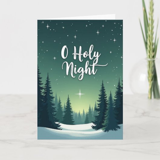 クリスマスのおお、聖なる夜のカード カード (正面)
