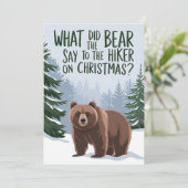 クリスマスのおかしなハイキングでクマが言ったことは？ 招待状 (スタンド正面)