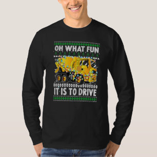 クリスマスのおかしな運転のユーモアミキサーT Tシャツ