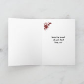 クリスマスのおじいさんナッツ・リスの束から シーズンカード (内部)