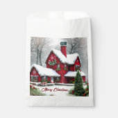 クリスマスのおとぎ話の風景 フェイバーバッグ (正面)