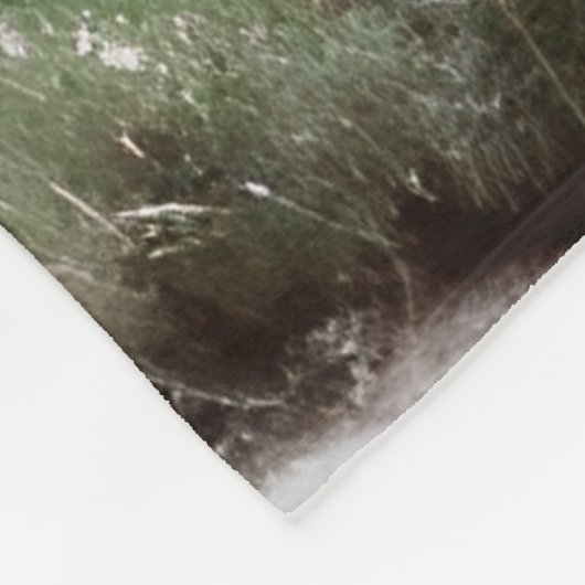 クリスマスのおとぎ話の風景 フリースブランケット (角)