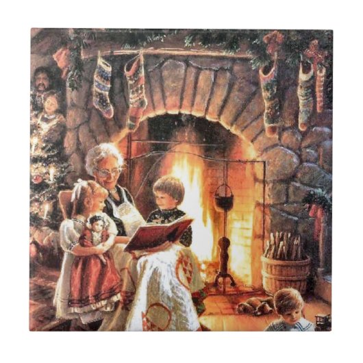 クリスマスのおばあちゃんとのストーリーブックタイム タイル (正面)