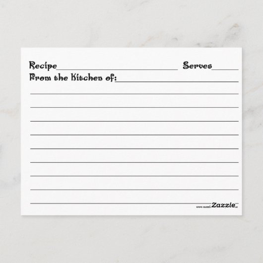 クリスマスのおばあちゃんのレシピカード ポストカード (裏面)