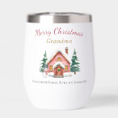 クリスマスのおばあちゃん用 オーダーメイド タンブラーギフト (背面)