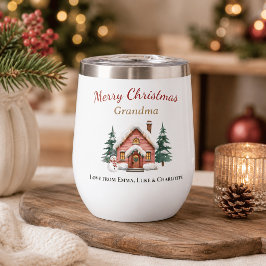 クリスマスのおばあちゃん用 オーダーメイド タンブラーギフト