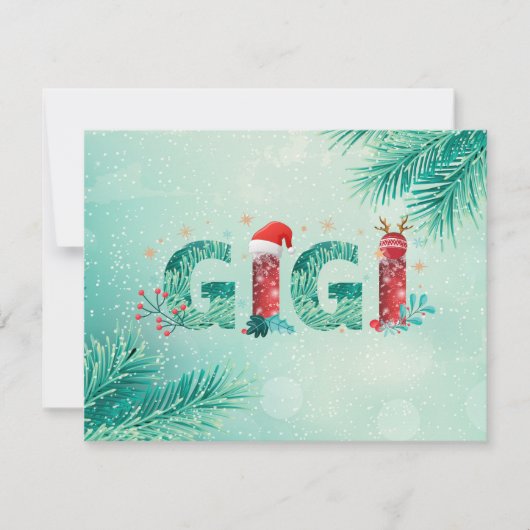 クリスマスのおばあちゃん シーズンカード (正面)