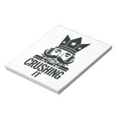 クリスマスのおもしろいくるみ割り ノートパッド (回転)