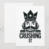 クリスマスのおもしろいくるみ割り 招待状 (正面/裏面)