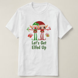 クリスマスのおもしろいを楽しもうパーソナライズされた Tシャツ