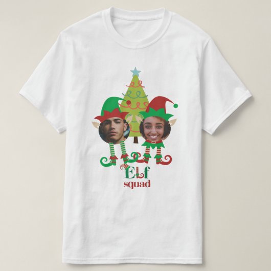 クリスマスのおもしろいを楽しもうパーソナライズされた Tシャツ (デザイン正面)
