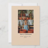 クリスマスのおもしろい休日の写真カードを試した 招待状 (裏面)