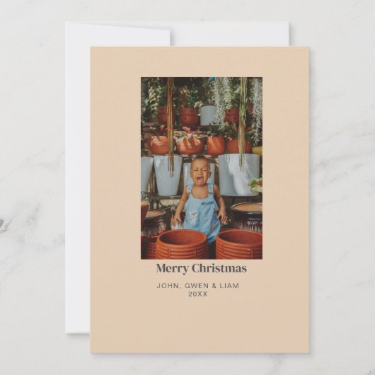 クリスマスのおもしろい休日の写真カードを試した 招待状 (裏面)