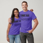 クリスマスのおもしろい定義 Tシャツ (ユニセックス)