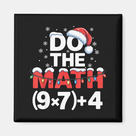クリスマスのおもしろ画像 6 7 クリスマス休暇のユーモア マグネット (正面)
