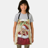 クリスマスのおもちゃつきバッグのかわいい子犬 エプロン (インサイチュ)