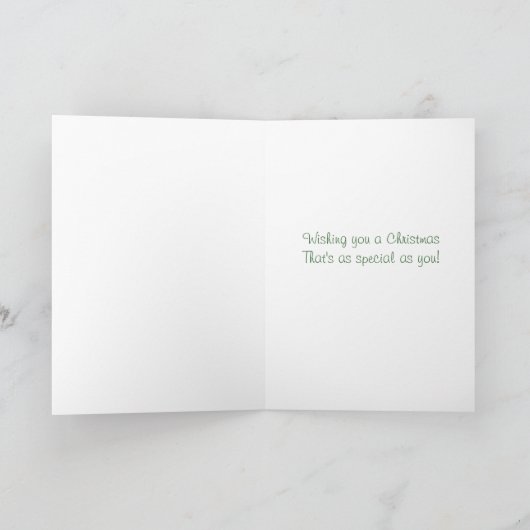 クリスマスのおもちゃと贈り物 シーズンカード (内部)