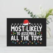 クリスマスのおもちゃをすべて組み立てる可能性が最も高い 招待状 (スタンド正面)