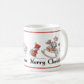 クリスマスのおもちゃパレードのマグ コーヒーマグカップ (正面右)