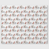 クリスマスのおもちゃパレードの包装紙 ラッピングペーパー (フラット)