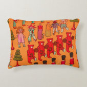 クリスマスのおもちゃヴィンテージ遊子 アクセントクッション (正面)