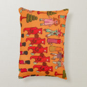 クリスマスのおもちゃヴィンテージ遊子 アクセントクッション (裏面(縦))