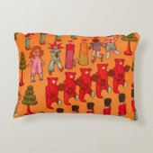 クリスマスのおもちゃヴィンテージ遊子 アクセントクッション (裏面)