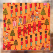 クリスマスのおもちゃヴィンテージ遊子 ウィンドウサイン (シート2)