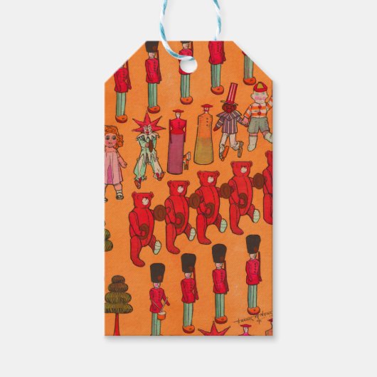 クリスマスのおもちゃヴィンテージ遊子 ギフトタグ (正面)