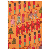 クリスマスのおもちゃヴィンテージ遊子 クリップボード (裏面)