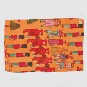 クリスマスのおもちゃヴィンテージ遊子 ゴルフタオル (横)