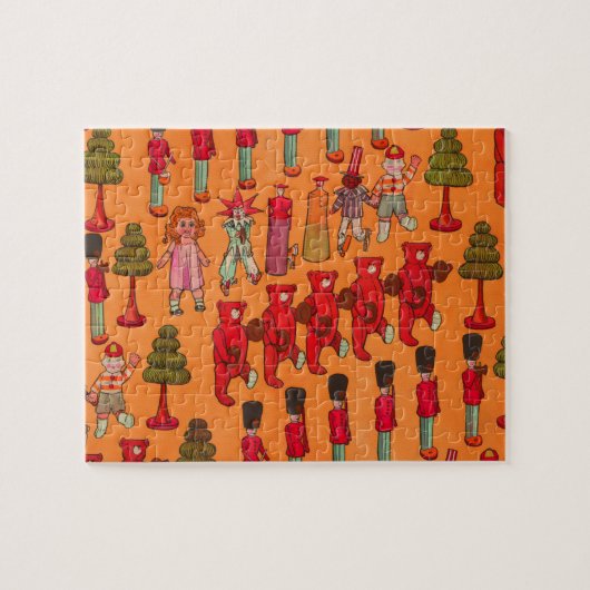 クリスマスのおもちゃヴィンテージ遊子 ジグソーパズル (横)