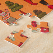 クリスマスのおもちゃヴィンテージ遊子 ジグソーパズル (側面)