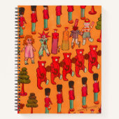 クリスマスのおもちゃヴィンテージ遊子 ノートブック (正面)