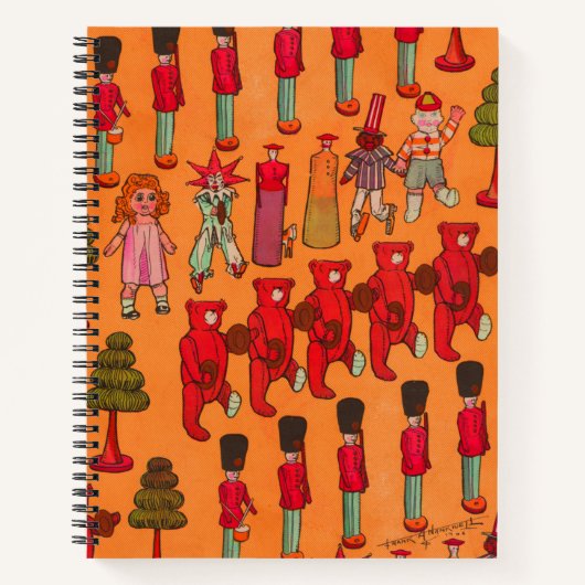 クリスマスのおもちゃヴィンテージ遊子 ノートブック (正面)