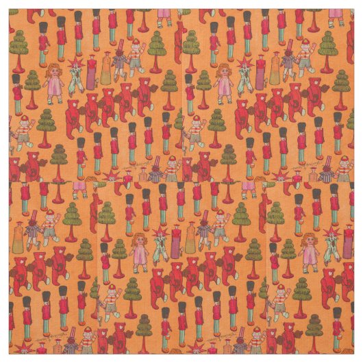 クリスマスのおもちゃヴィンテージ遊子 ファブリック (見本)