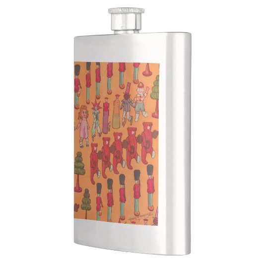 クリスマスのおもちゃヴィンテージ遊子 フラスク (左)