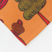 クリスマスのおもちゃヴィンテージ遊子 フリースブランケット (角)