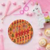 クリスマスのおもちゃヴィンテージ遊子 ペーパープレート (パーティー)