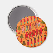 クリスマスのおもちゃヴィンテージ遊子 マグネット (正面/裏面)