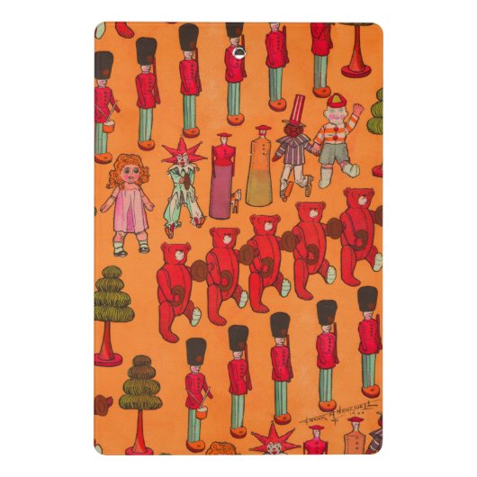 クリスマスのおもちゃヴィンテージ遊子 ミニクリップボード (裏面)