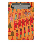 クリスマスのおもちゃヴィンテージ遊子 ミニクリップボード (正面)