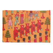 クリスマスのおもちゃヴィンテージ遊子 枕カバー (裏面)