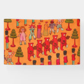 クリスマスのおもちゃヴィンテージ遊子 横断幕 (横)