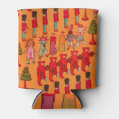 クリスマスのおもちゃヴィンテージ遊子 缶クーラー (正面)